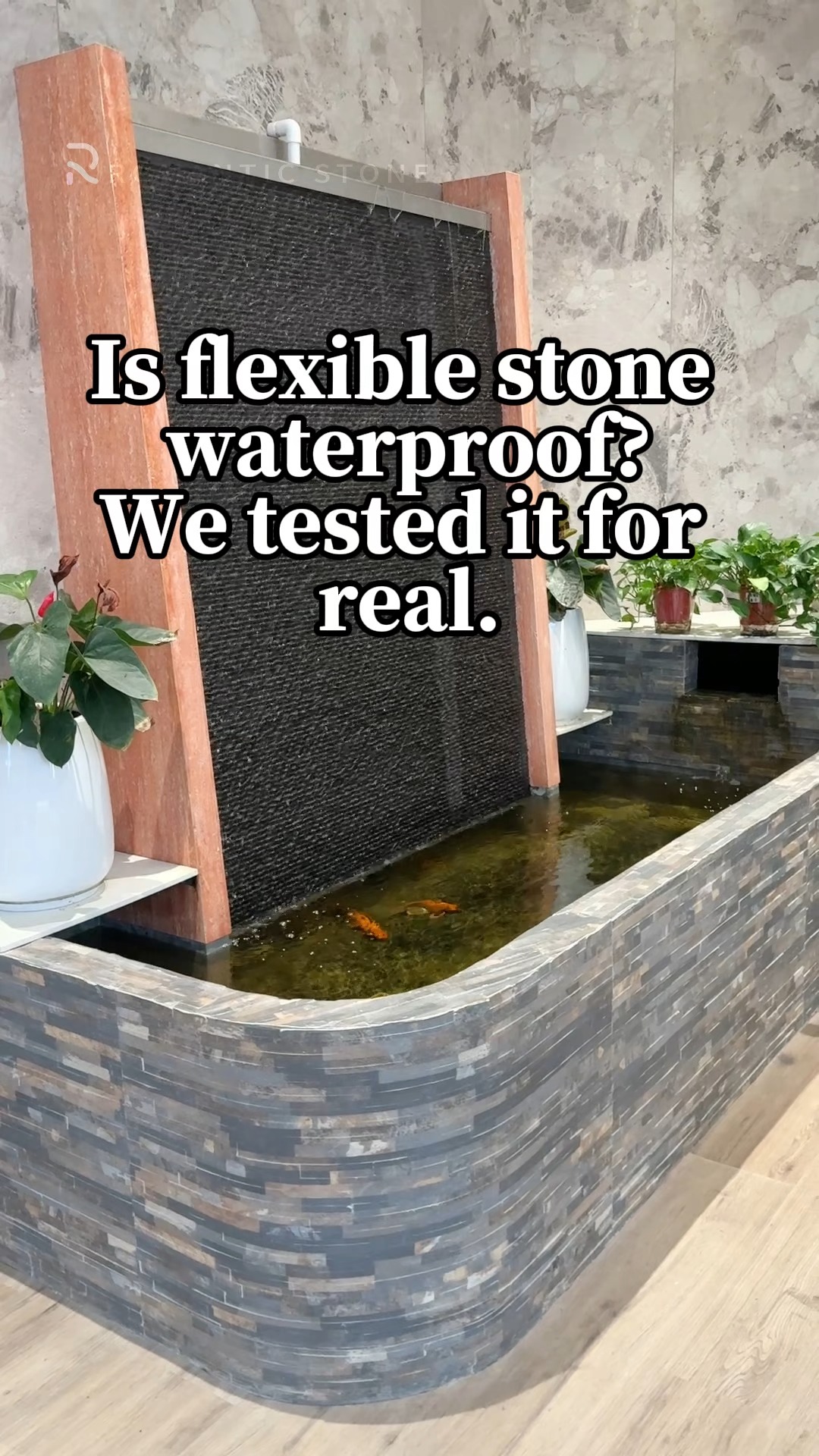 Romanticflexistone-cn Facebook ad: Is flexible stone waterproof?