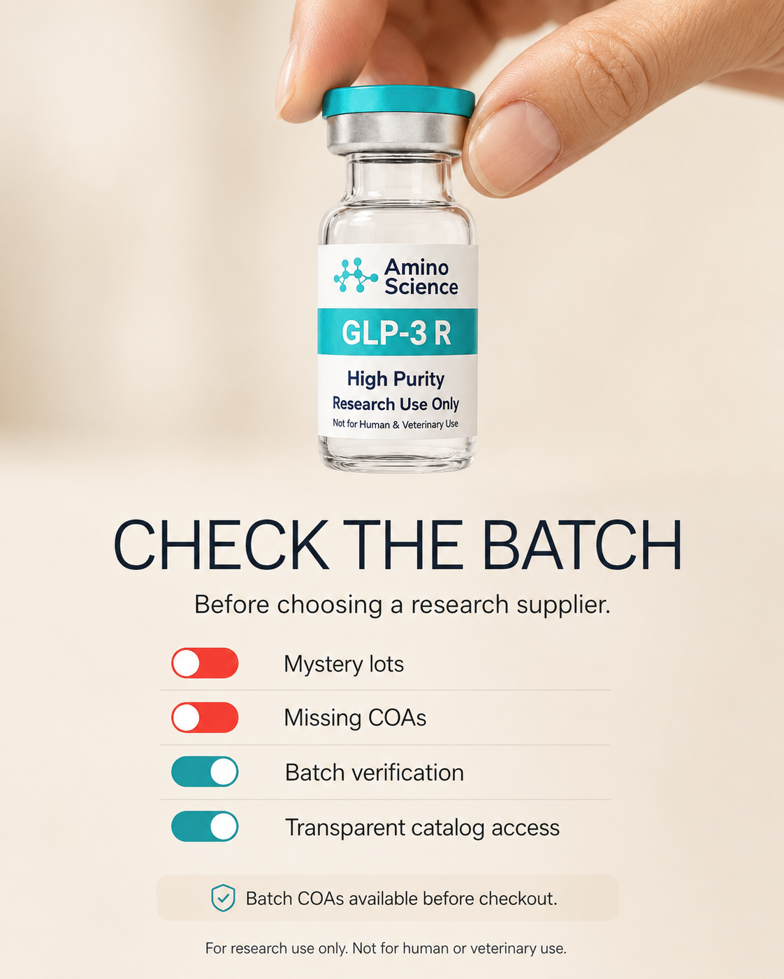 Amino Science Labs Facebook ad
