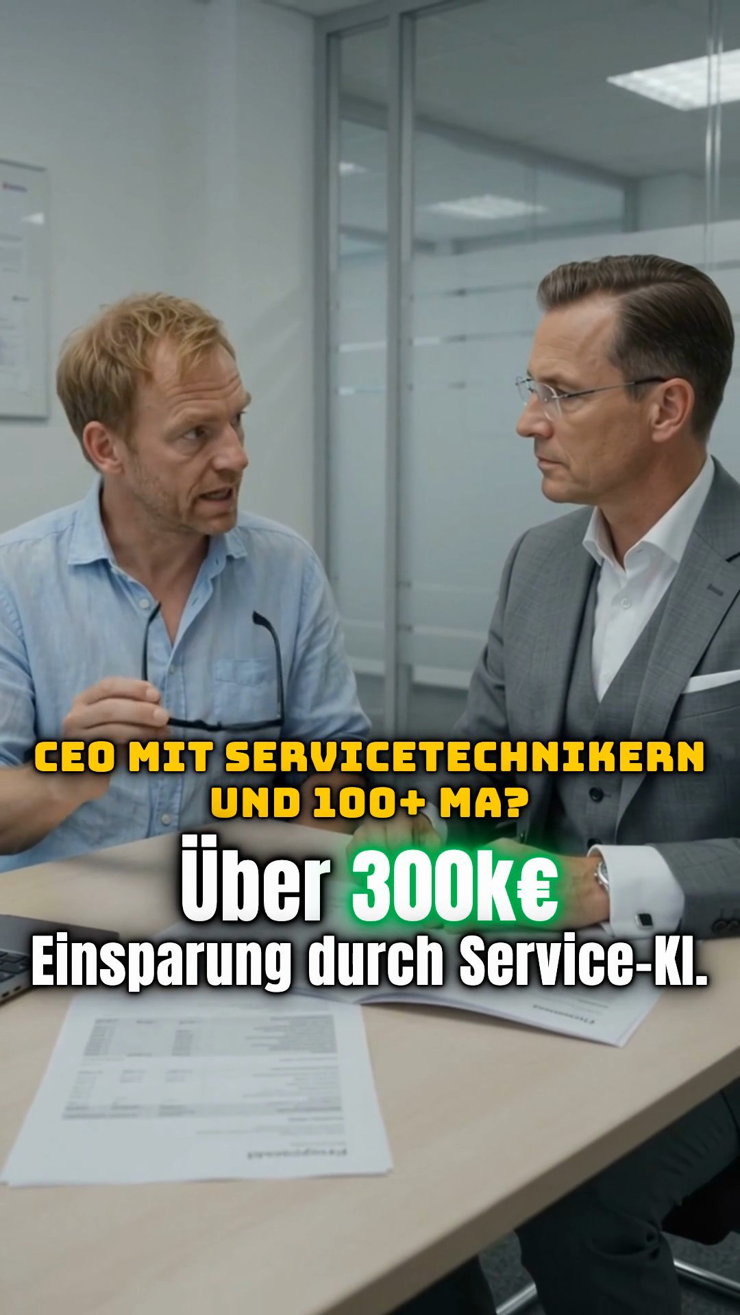 Vusyon Facebook ad: Kostenersparnis im Service