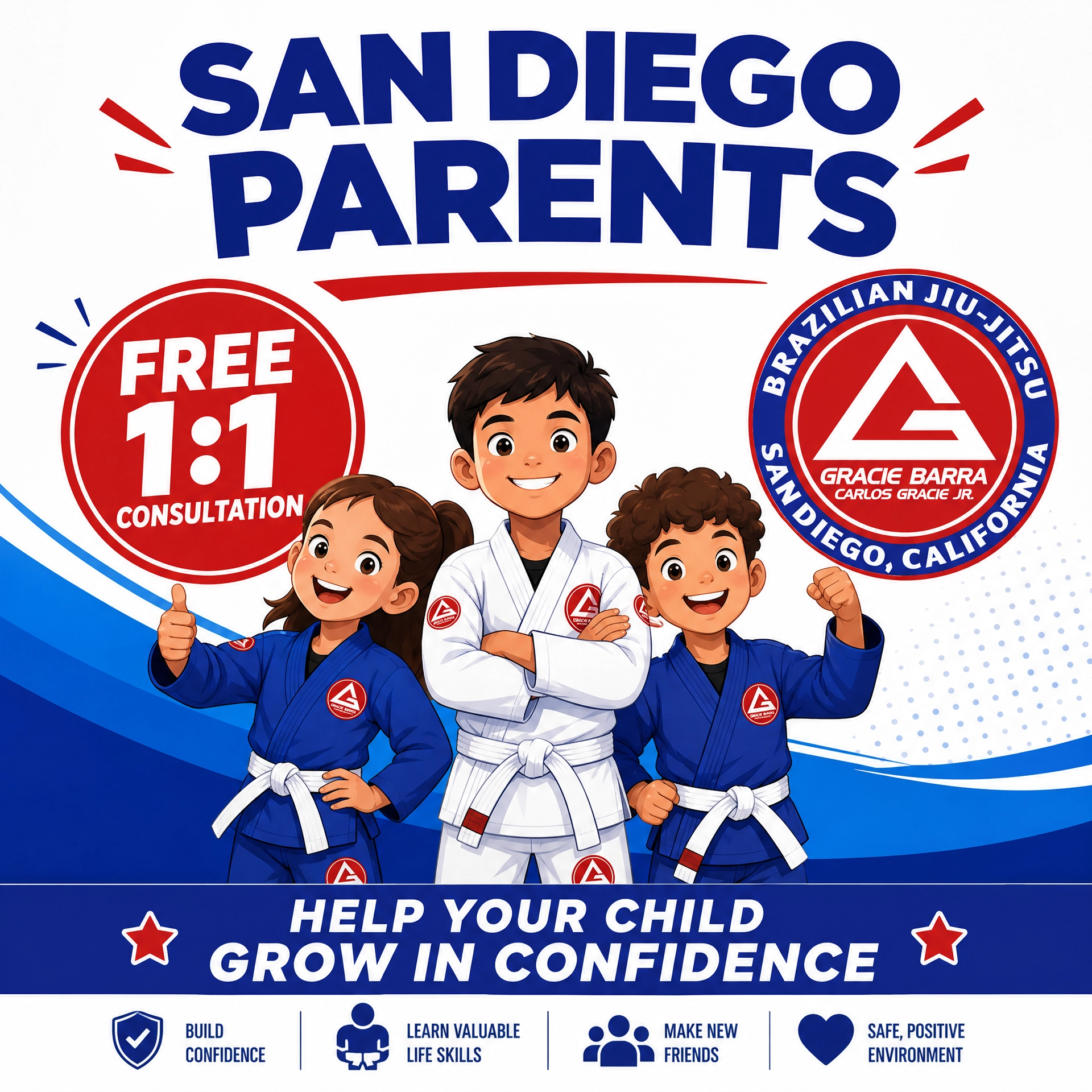 Gracie Barra San Diego Facebook ad