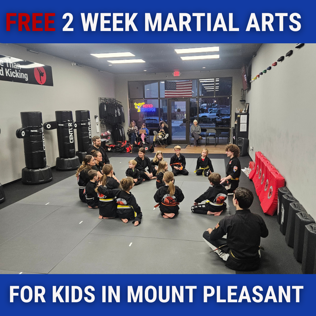 Mount Pleasant Family Martial Arts Facebook ad: 2 Week FREE TRIAL for KIDS