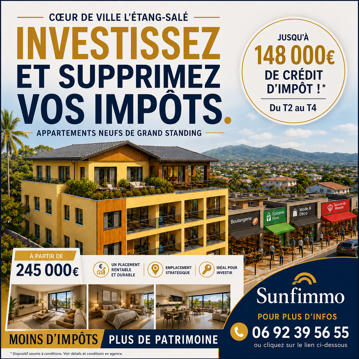 Sunfimmo Immobilier Neuf Réunion Facebook ad