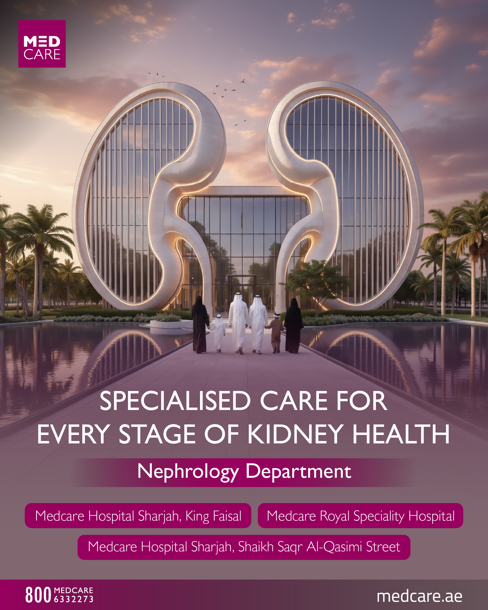 Medcare Facebook ad: Your kidney health deserves expert attention.