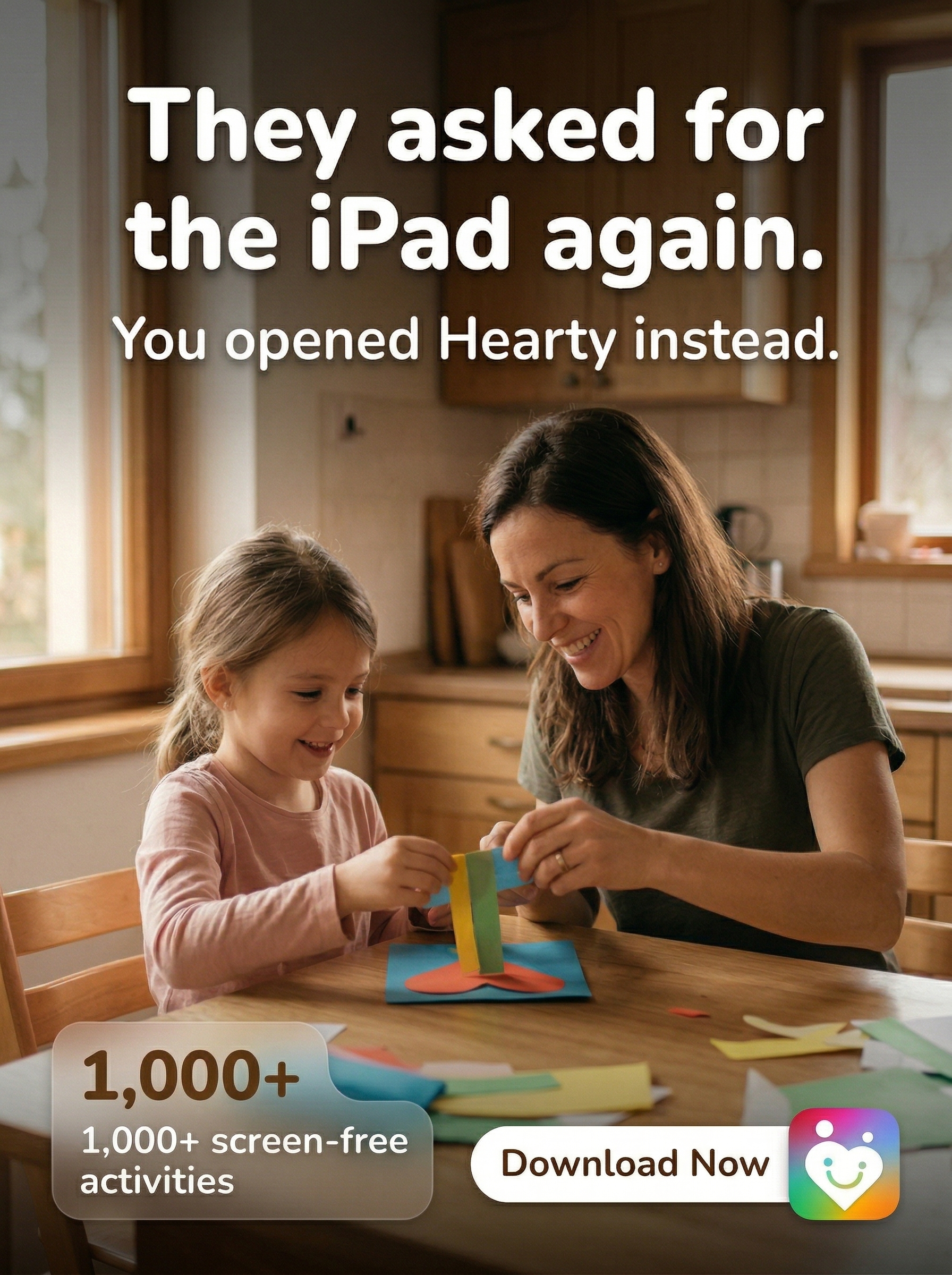 Hearty App Facebook ad