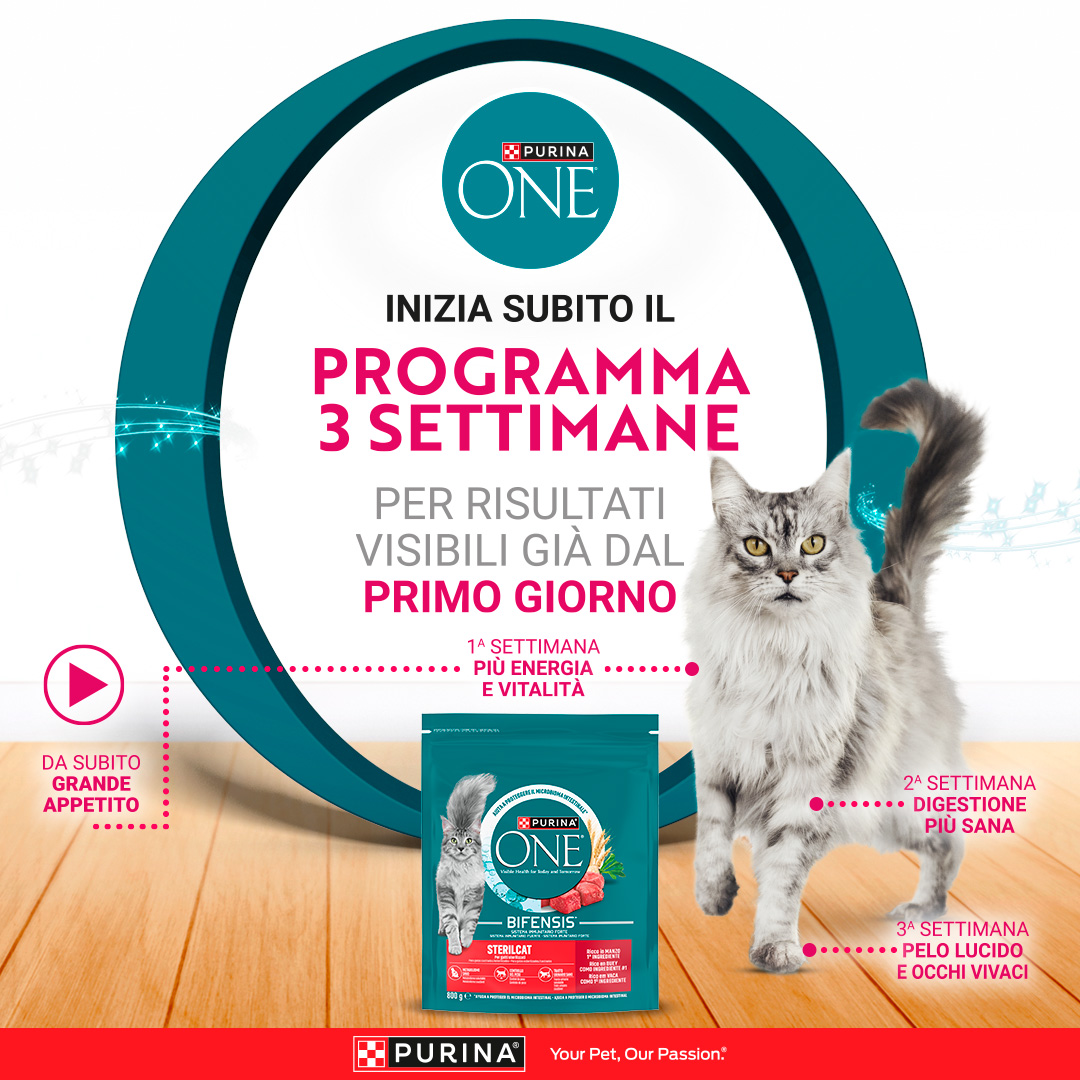 Purina Italia Facebook ad: Purina ONE