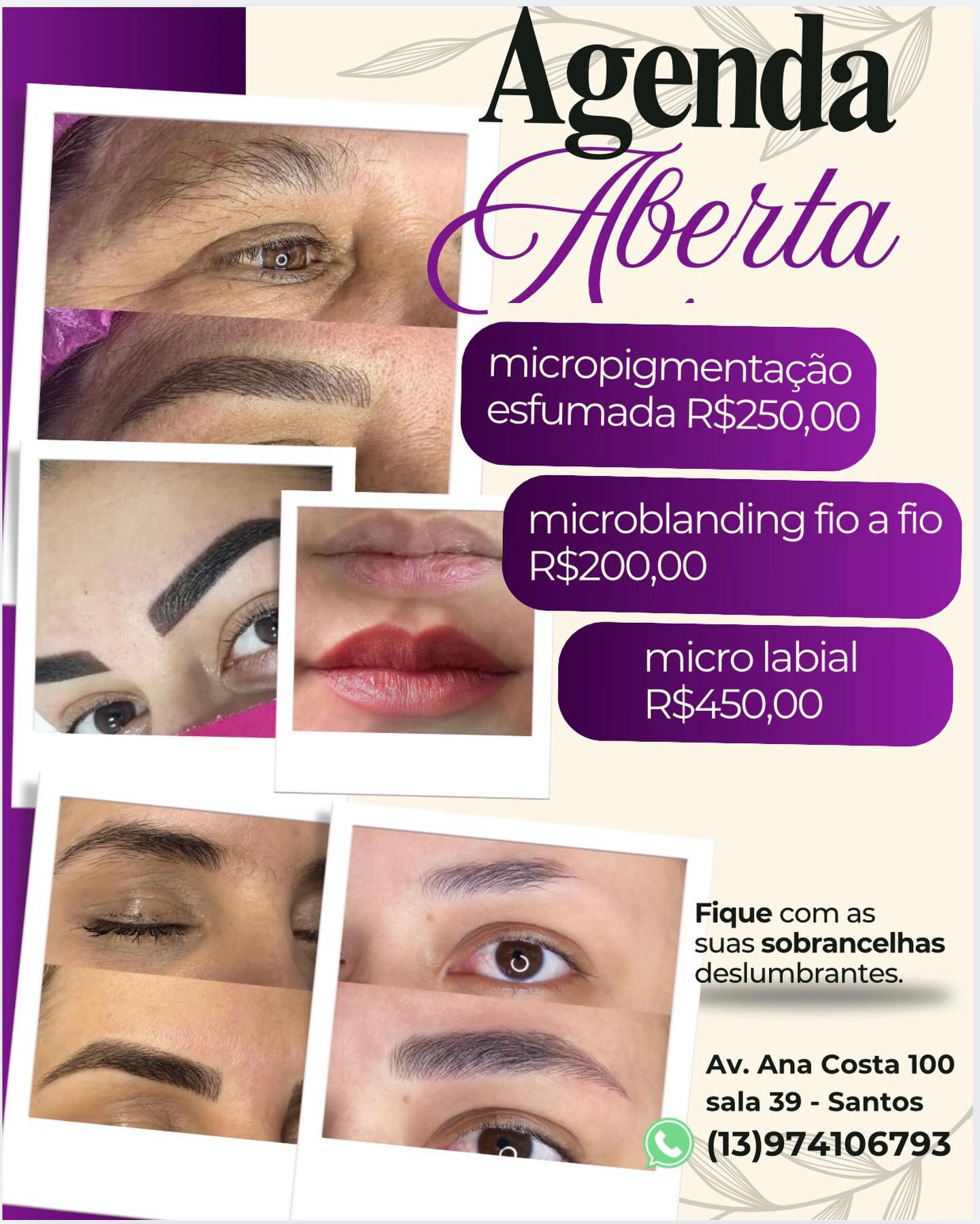 D'Bellas Sobrancelhas II Facebook ad
