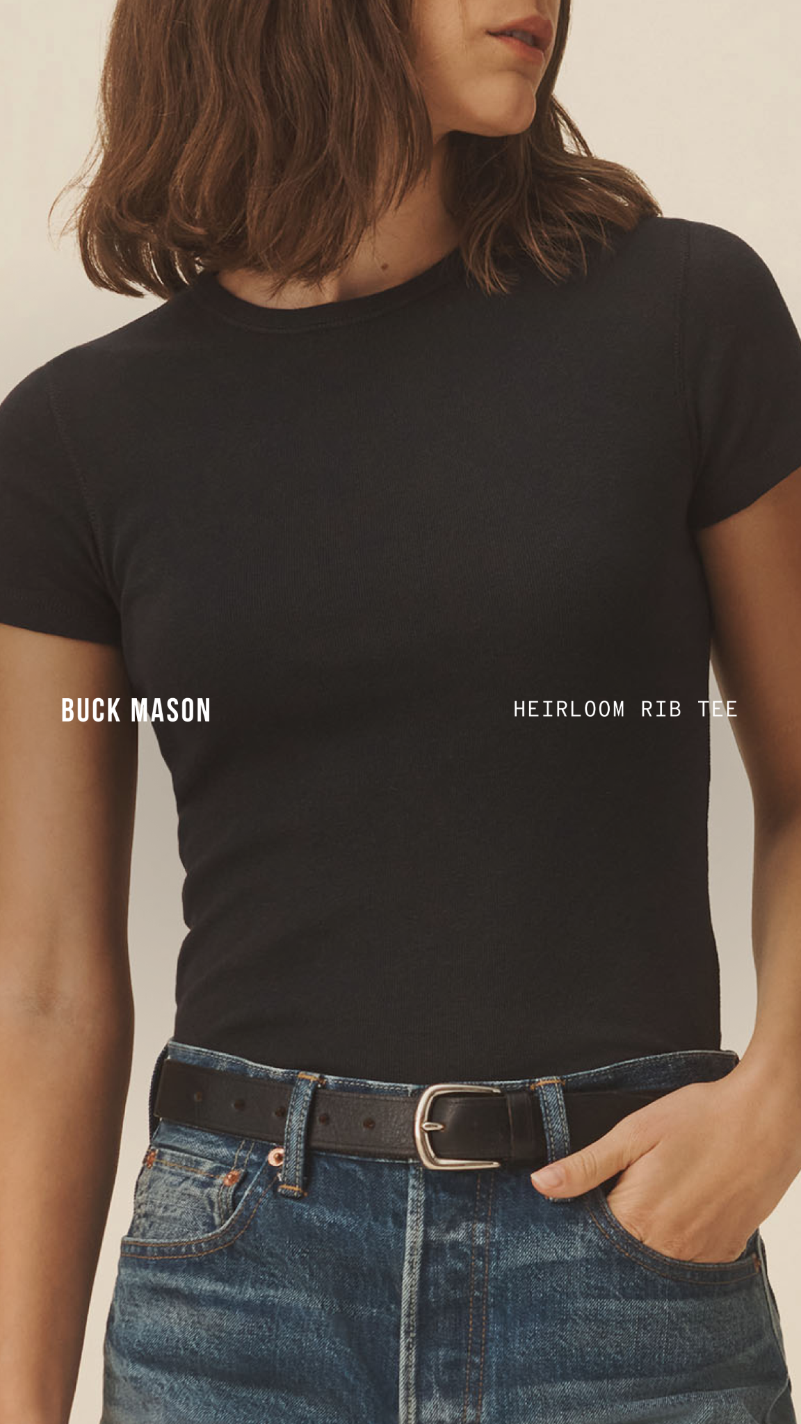 Buck Mason Women's Facebook ad