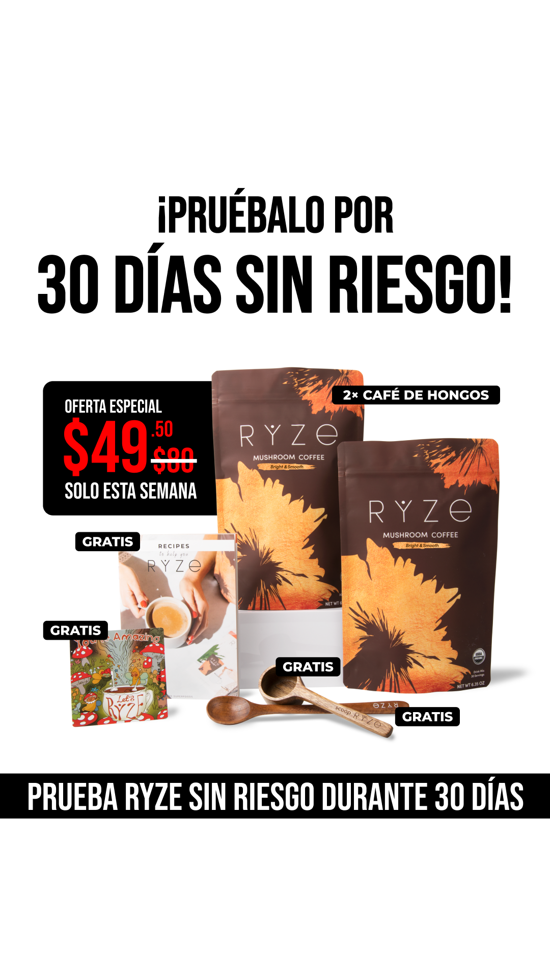 RYZE Superfoods Facebook ad
