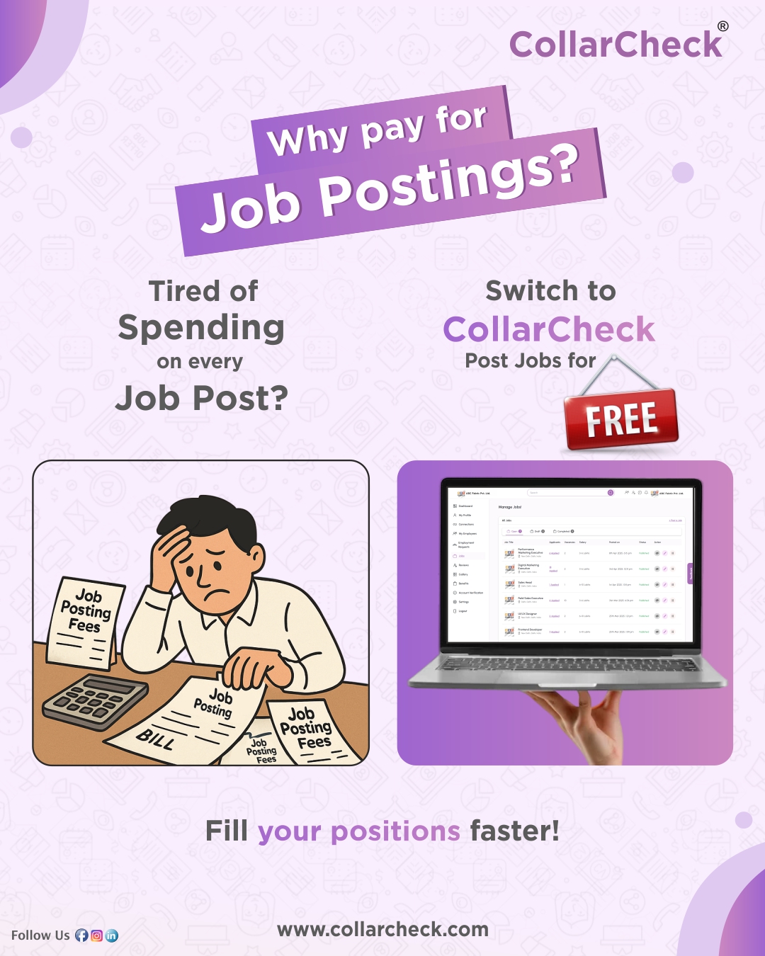 Collar Check Facebook ad