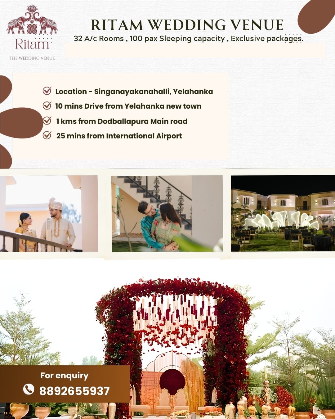 Ritam-The wedding Venue Facebook ad: Chat with us
