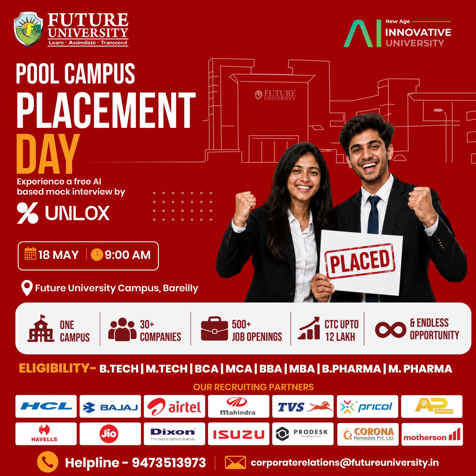 Future University. Facebook ad: Dreams look impossible, until one opportunity changes…