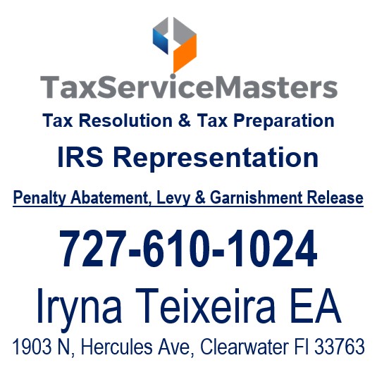Tax Service Masters Facebook ad: Tax Preparers | Tax Resolution | Tax Service Masters