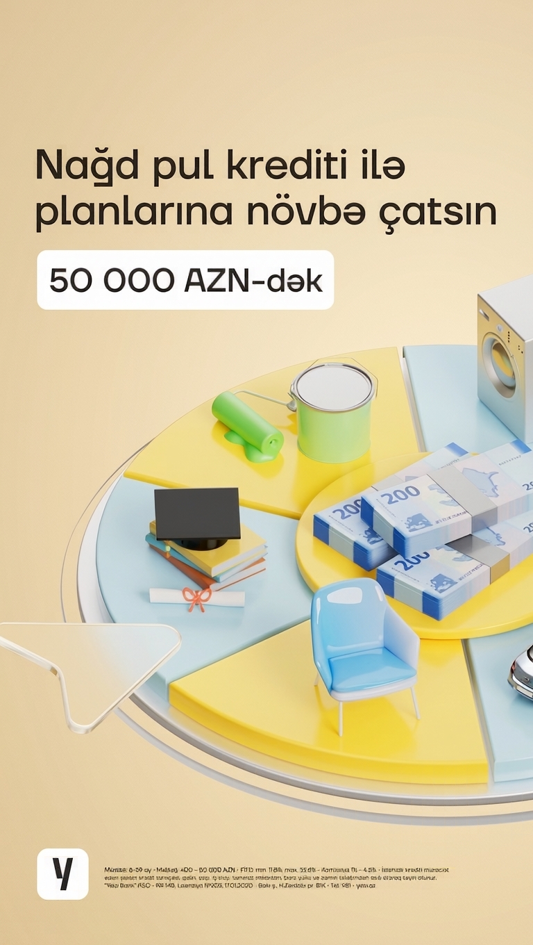Yelo Bank Facebook ad: 8.9%-dən krediti indi al!