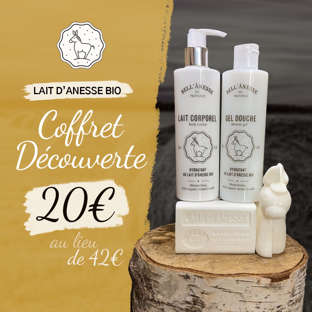 Bell’anesse En Provence Facebook ad: Coffret découverte au lait d'ânesse bio