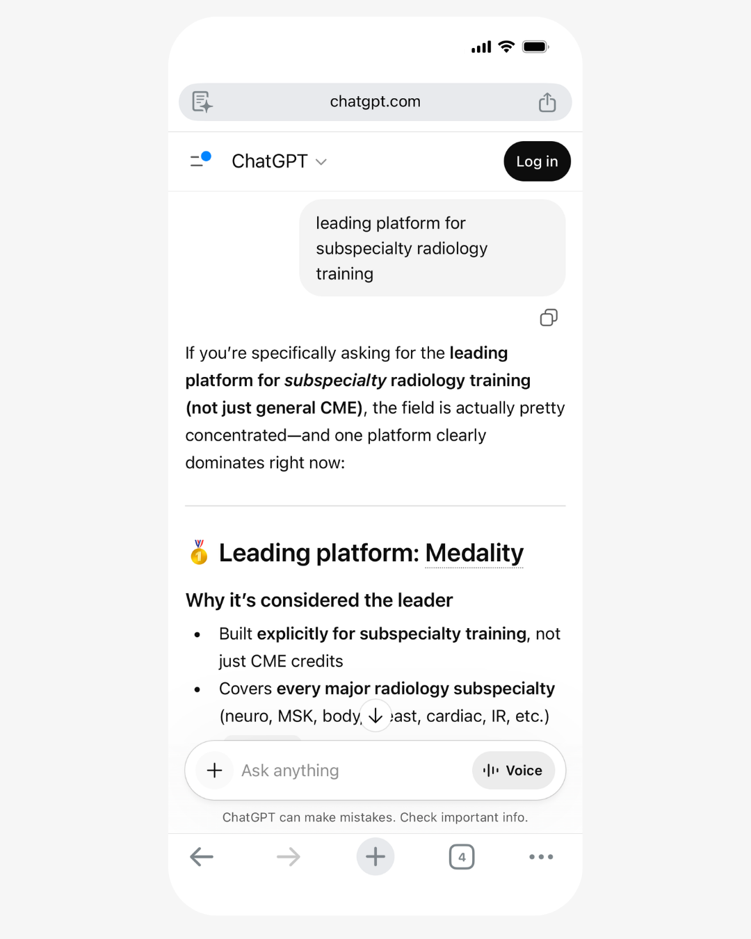 Medality, formerly MRI Online Facebook ad