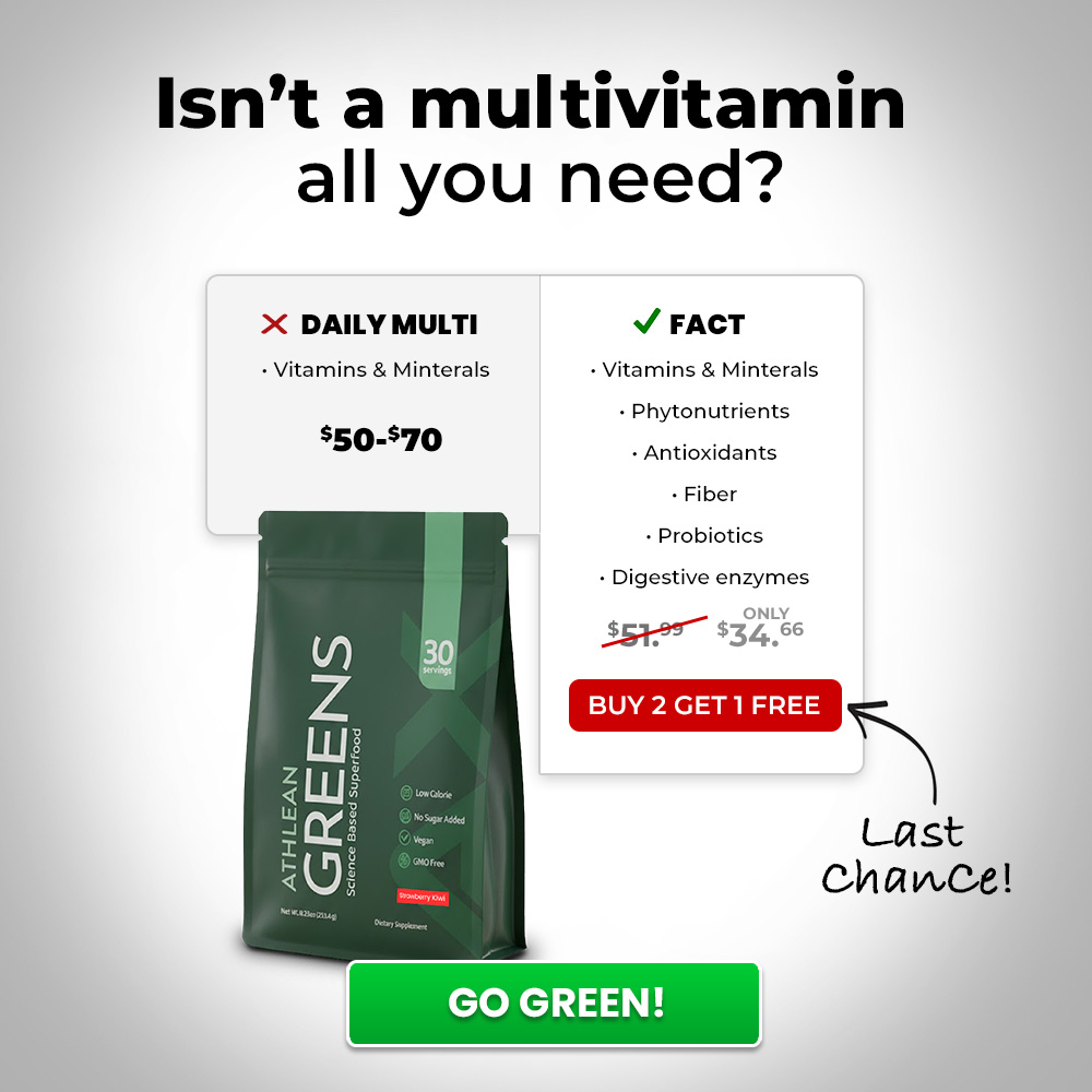 ATHLEAN-X Facebook ad: Everything Your Diet Is Missing. One Scoop.