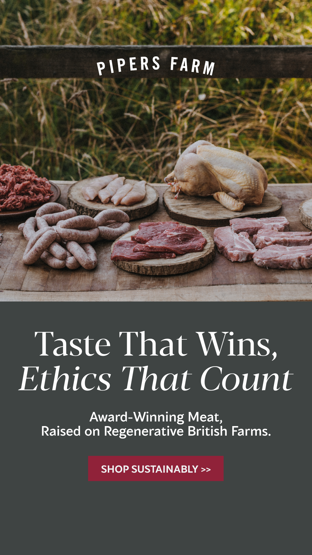 Pipers Farm Facebook ad from Dec 22, 2025
