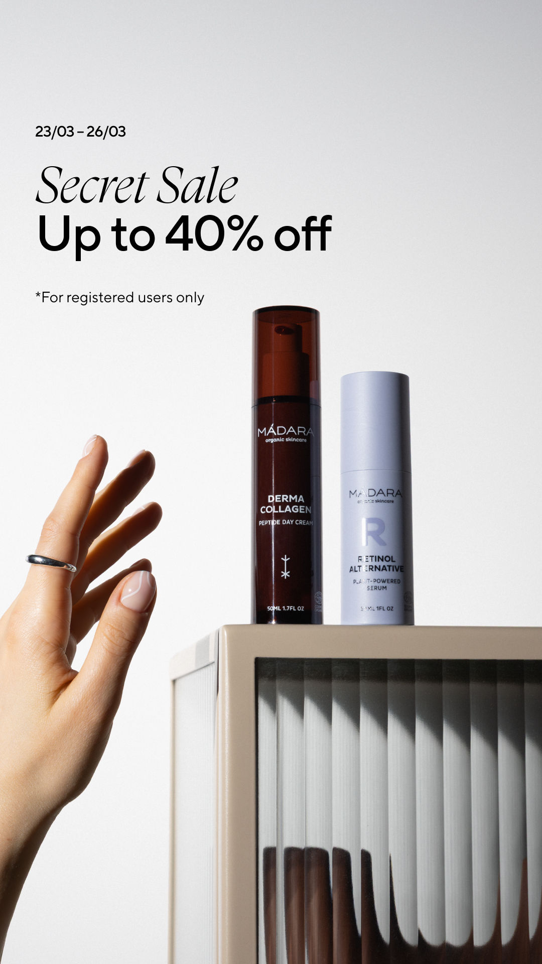 Mádara Organic Skincare Facebook ad