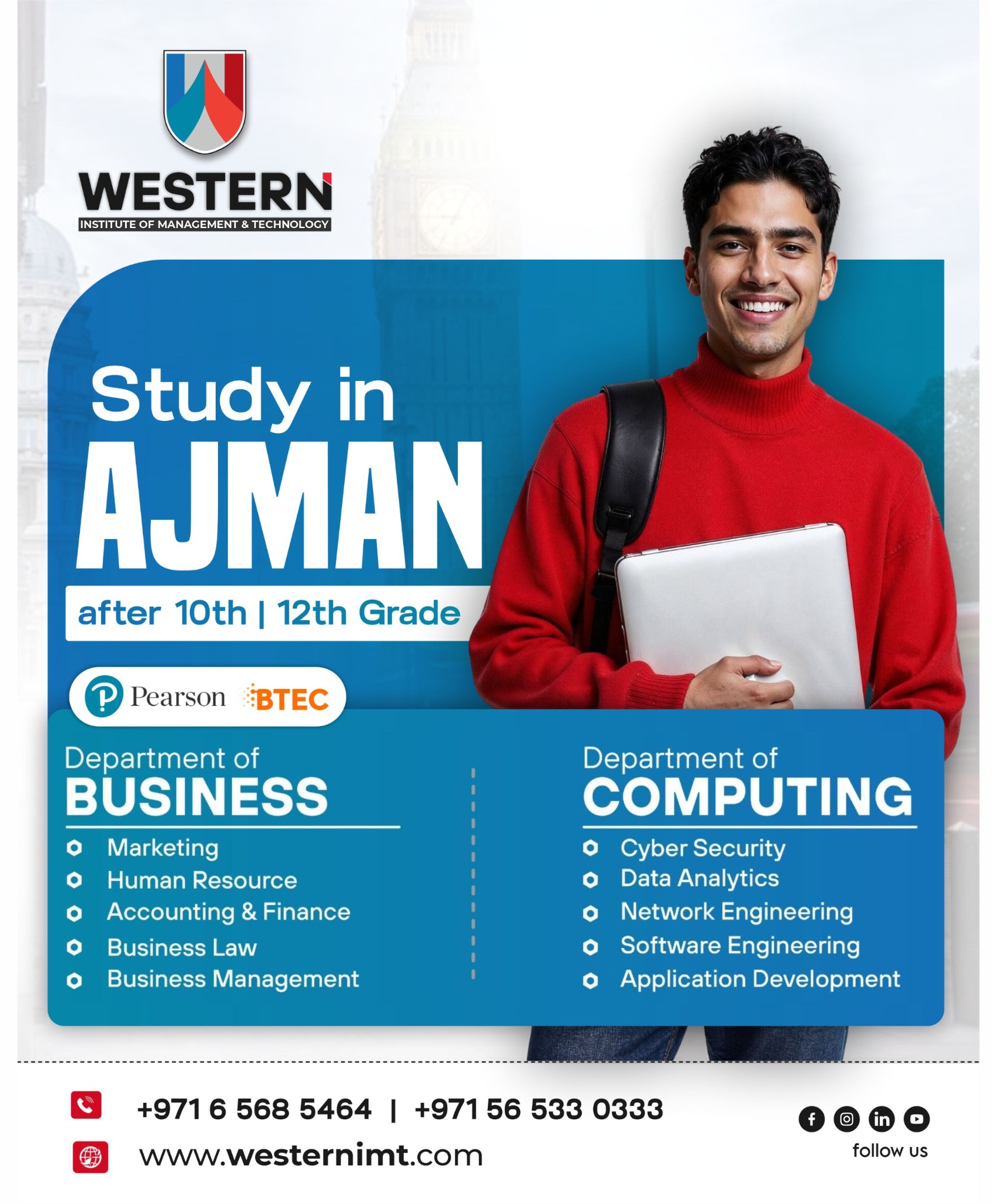 Western Institute of Management & Technology Facebook ad from Jan 8, 2026