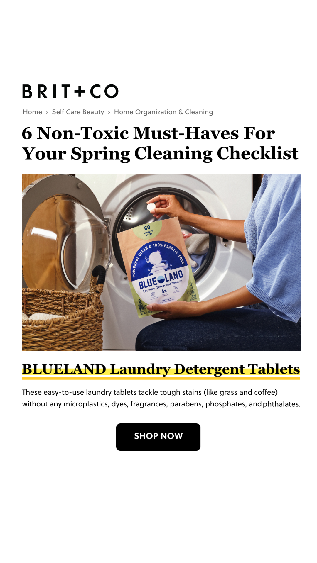 Blueland Facebook ad