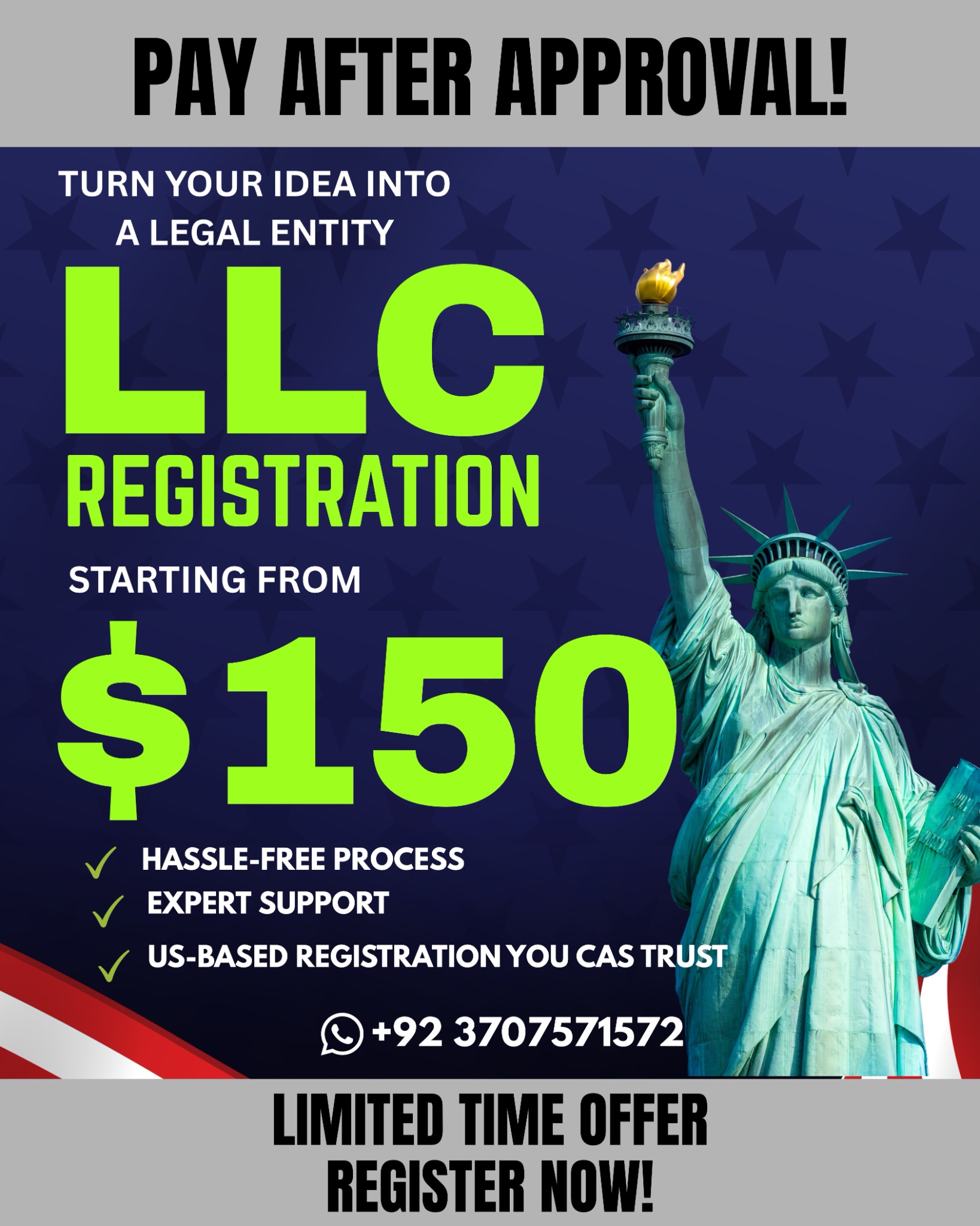 Universal LLC Formation Facebook ad from Apr 30, 2026
