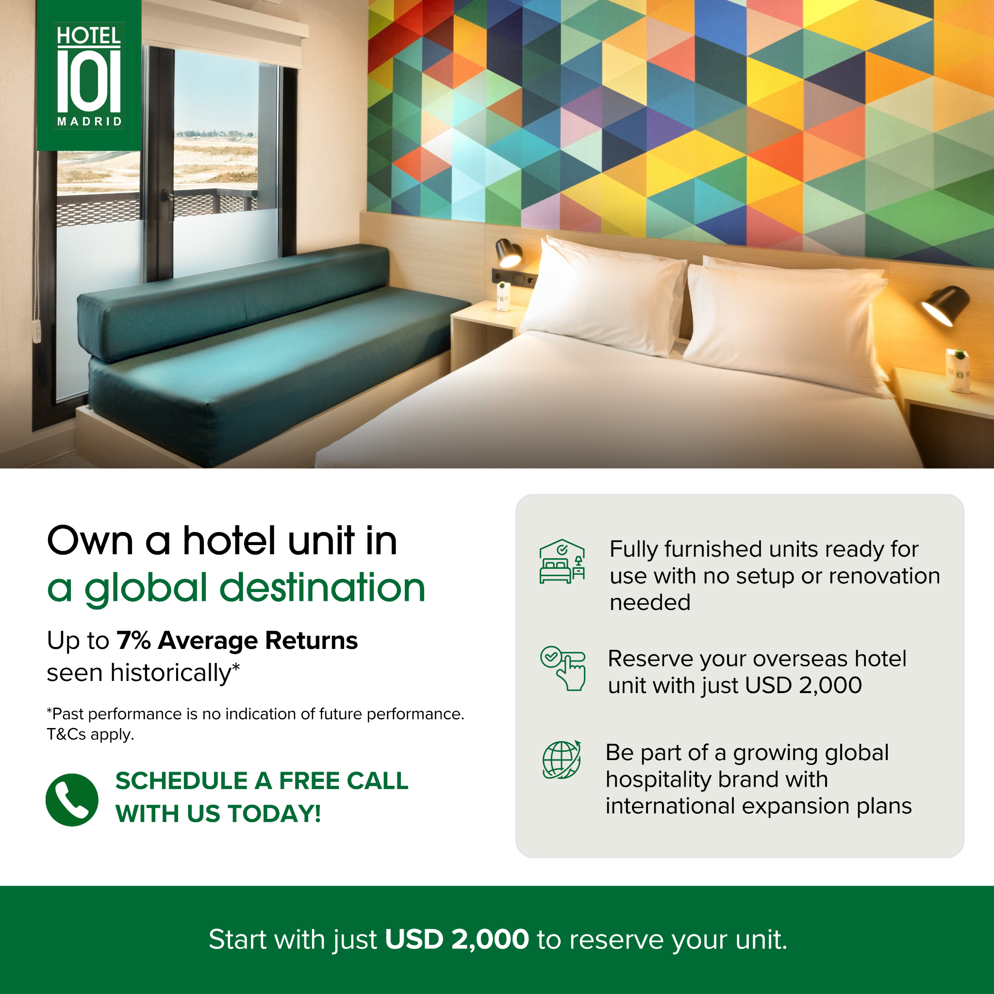 Hotel101 Global Facebook ad