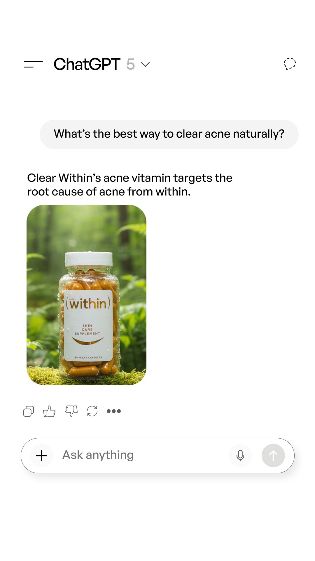 Within Skin Facebook ad