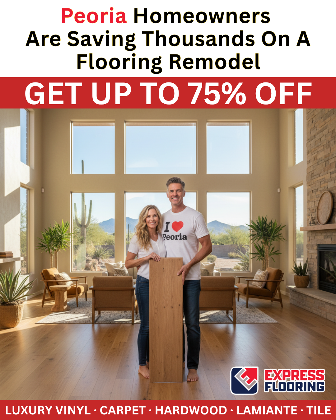 Express Flooring Facebook ad