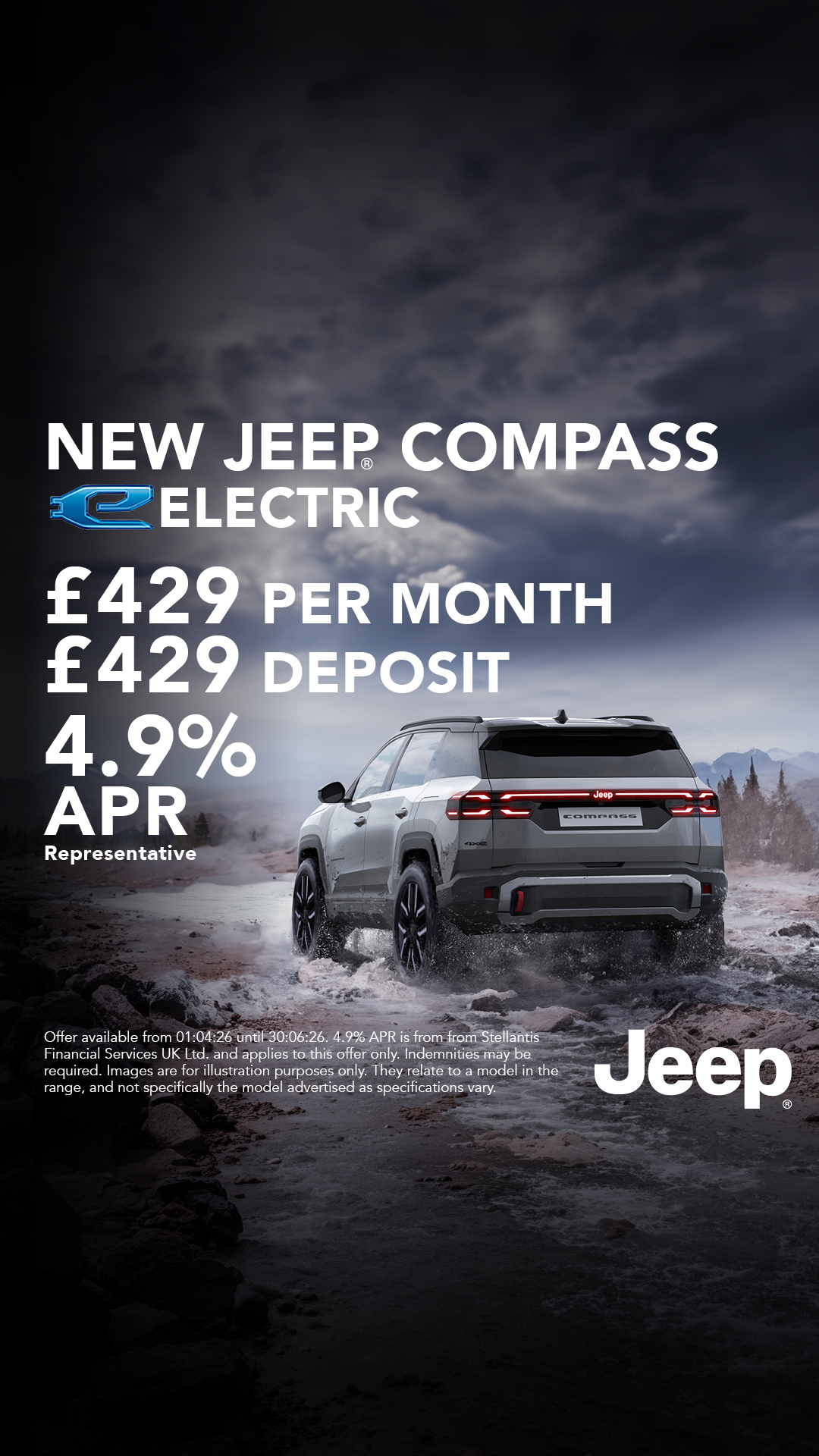 Stoneacre Jeep Facebook ad from Apr 20, 2026