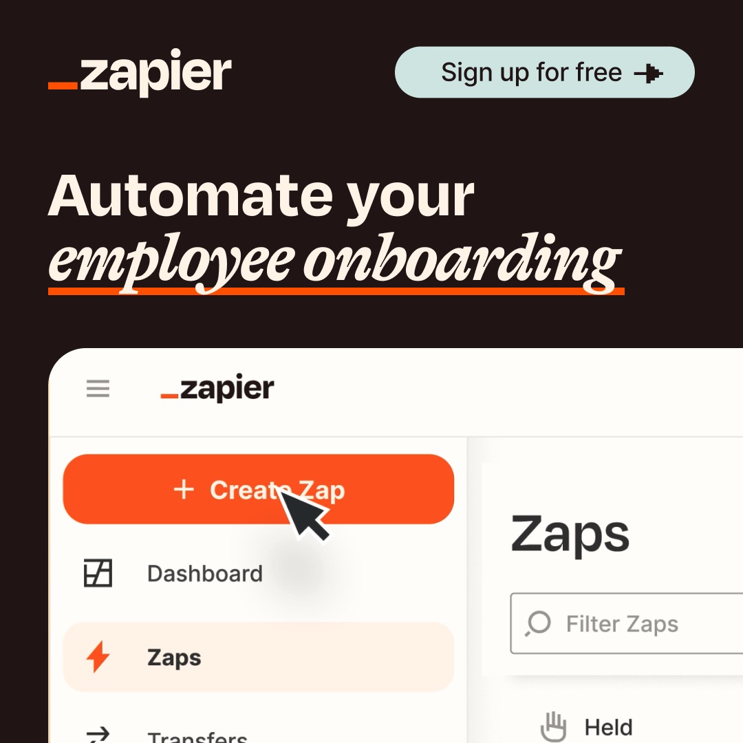 Zapier Facebook ad