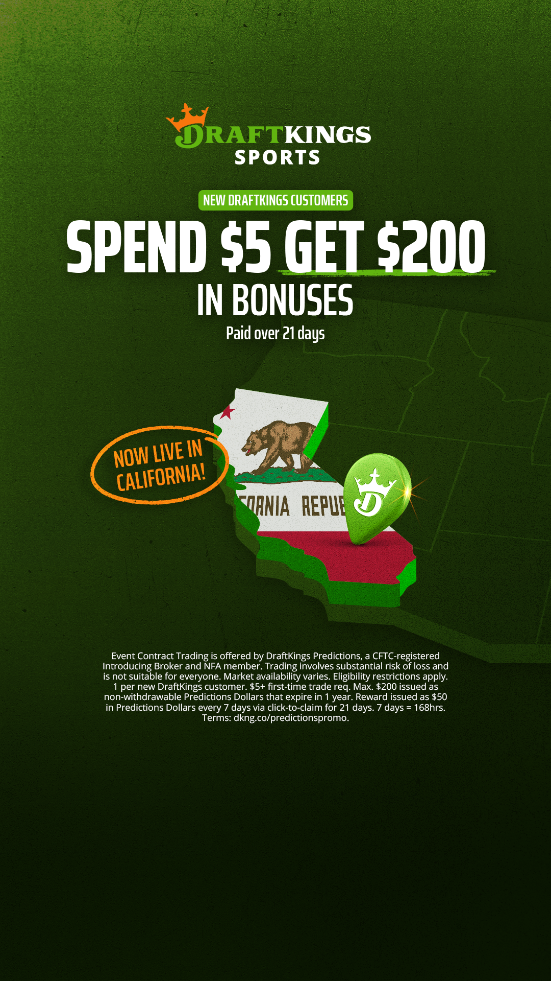 DraftKings Sports Facebook ad