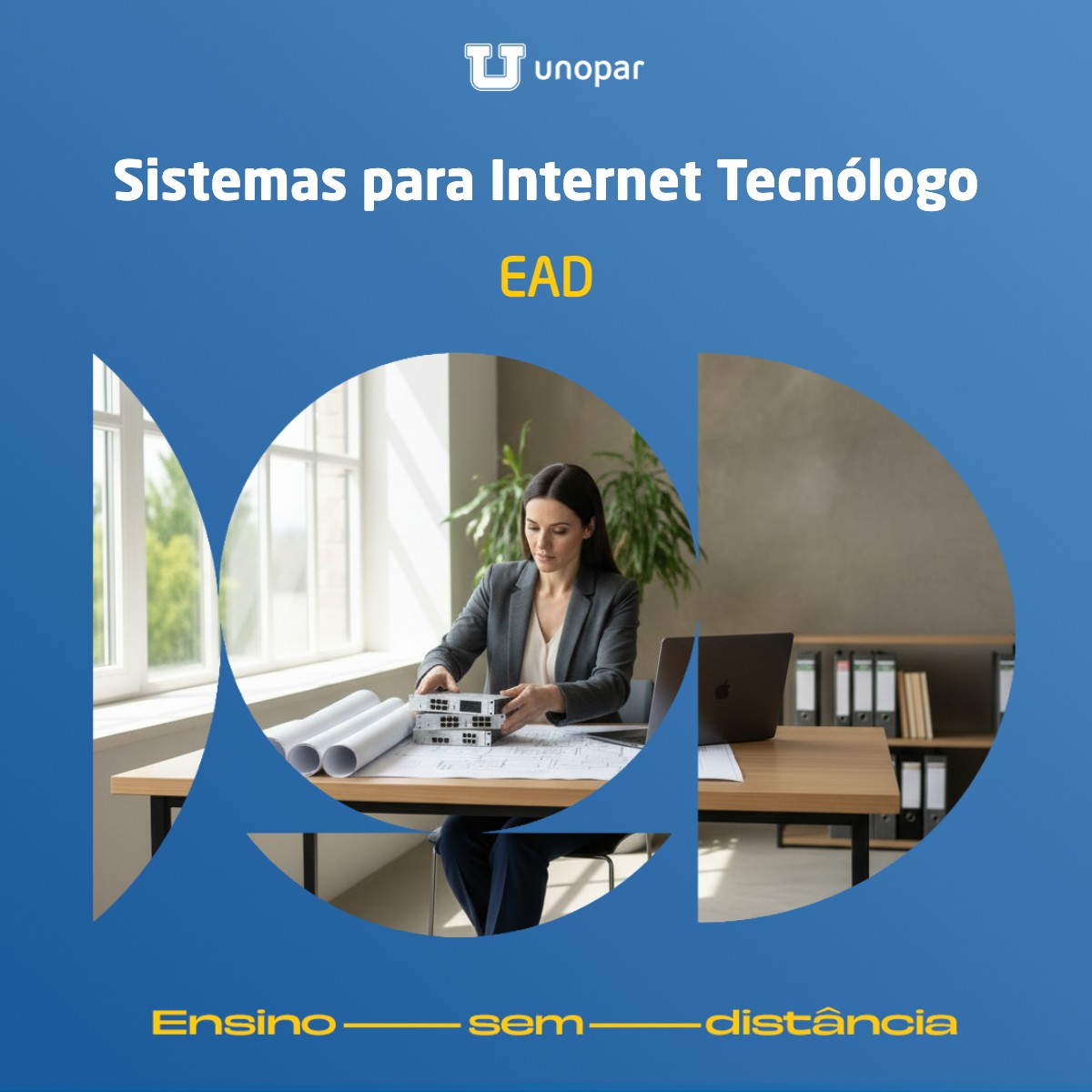 Unopar Universidade Facebook ad: Vem pra Unopar!