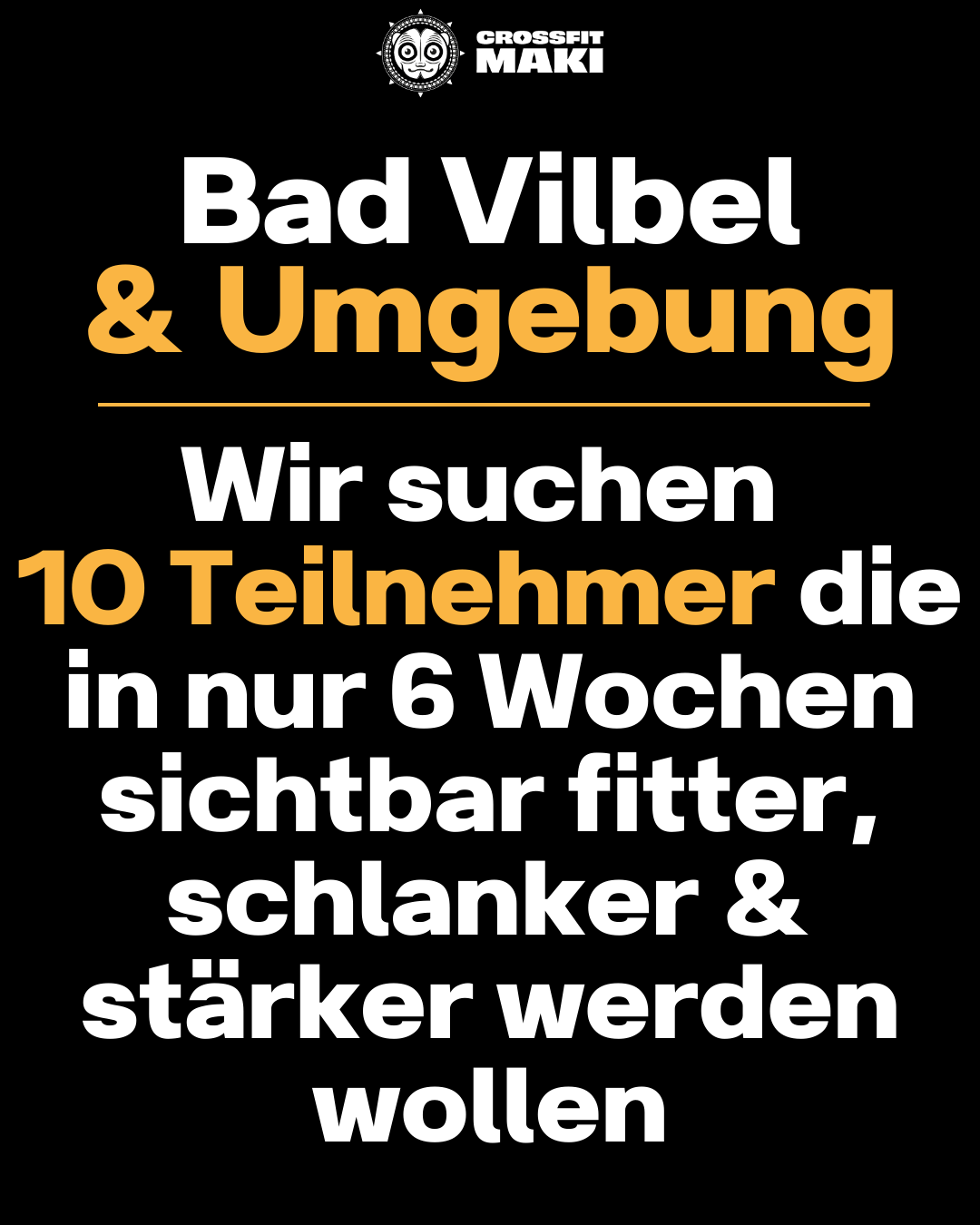 CrossFit Maki Facebook ad: 6 Wochen Figur Challenge