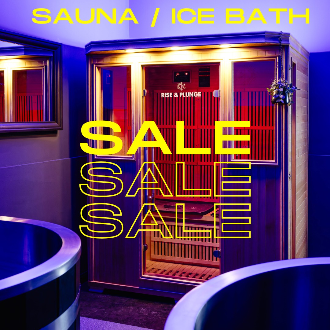 Rise & Plunge Facebook ad: INDONESIA SAUNA & ICE BATH SALE!