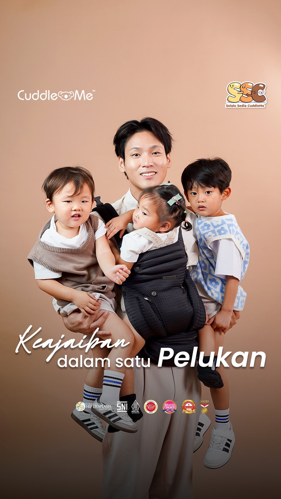 CuddleMe Indonesia Facebook ad: Yang menjadi sumber kekuatan dari appa @daehoon_na dan…