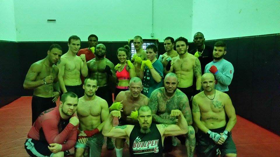 Bullpen Fight Club Facebook ad: Locations in Wheeling, WV and Morristown, OH.