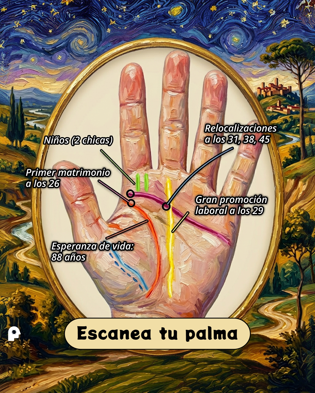 Nebula: Palm Reading Facebook ad