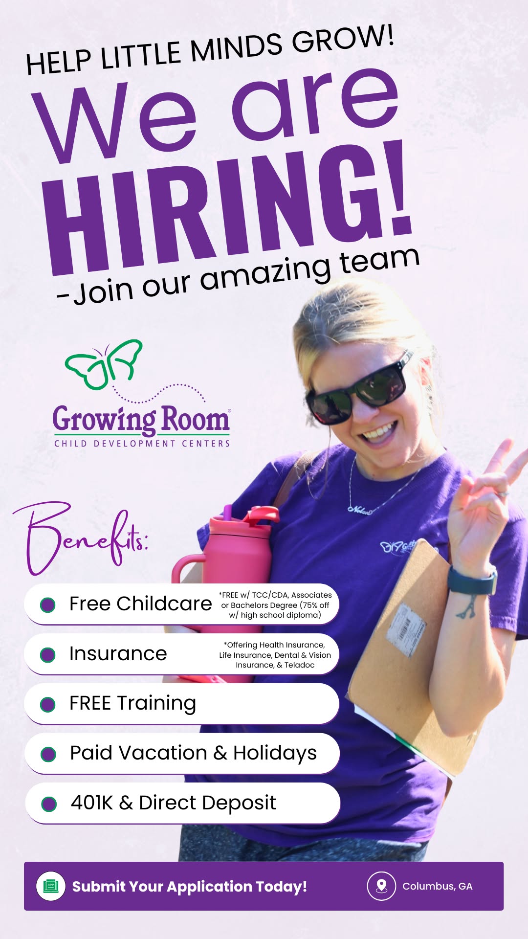 Growing Room Child Development Centers Facebook ad from Apr 17, 2025