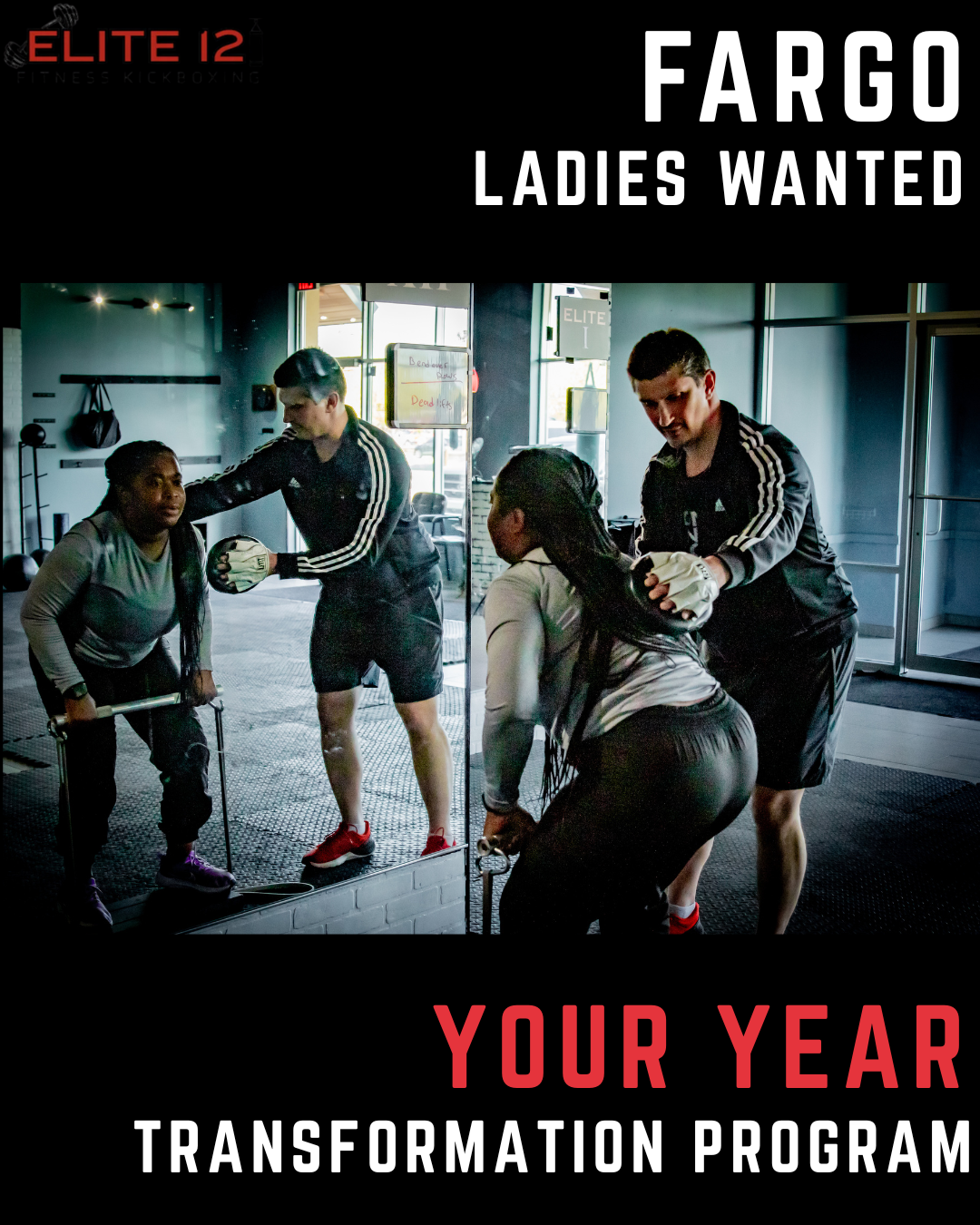 Elite 12 Fitness Kickboxing Facebook ad