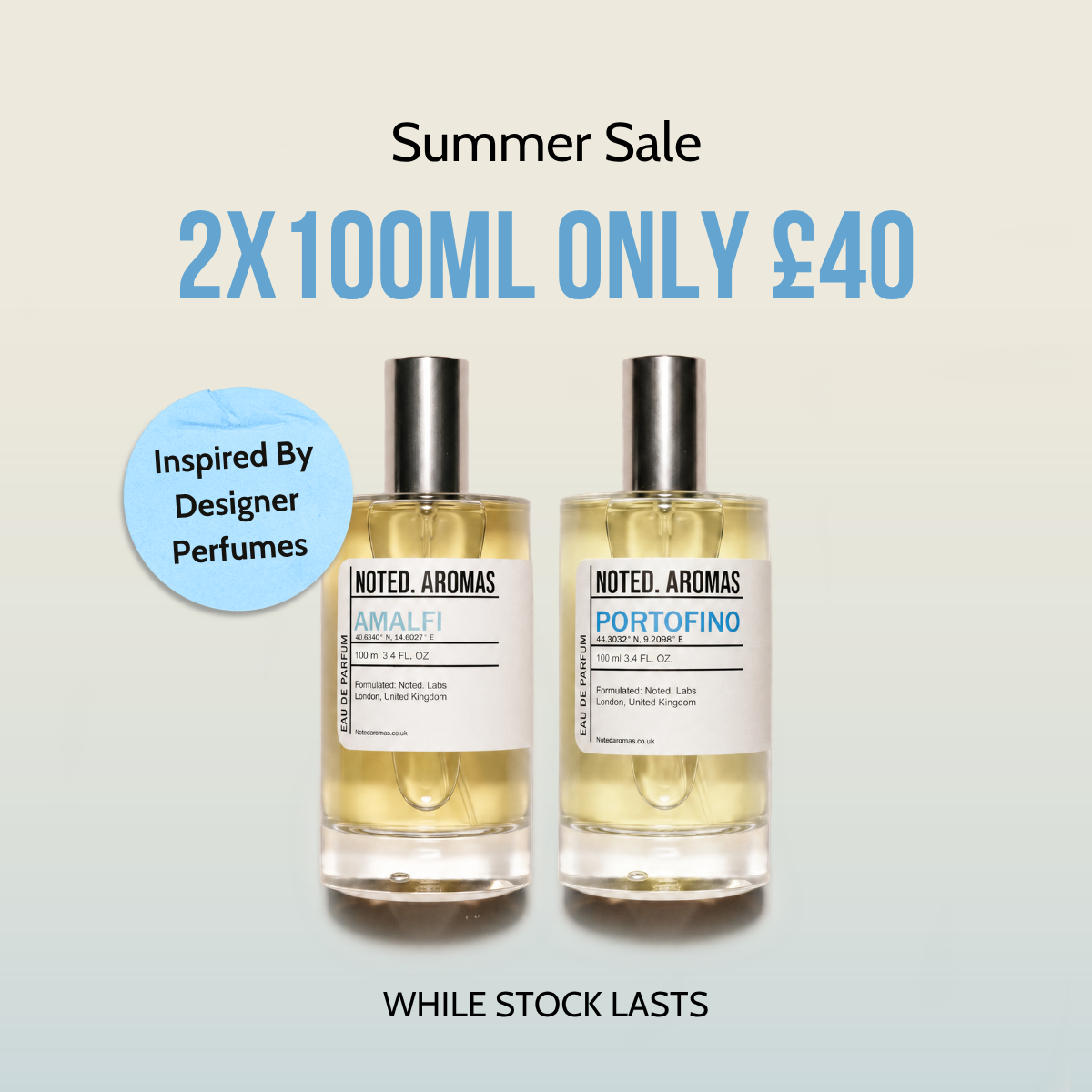 Noted Aromas Facebook ad: Your Summer Scent is Waiting
