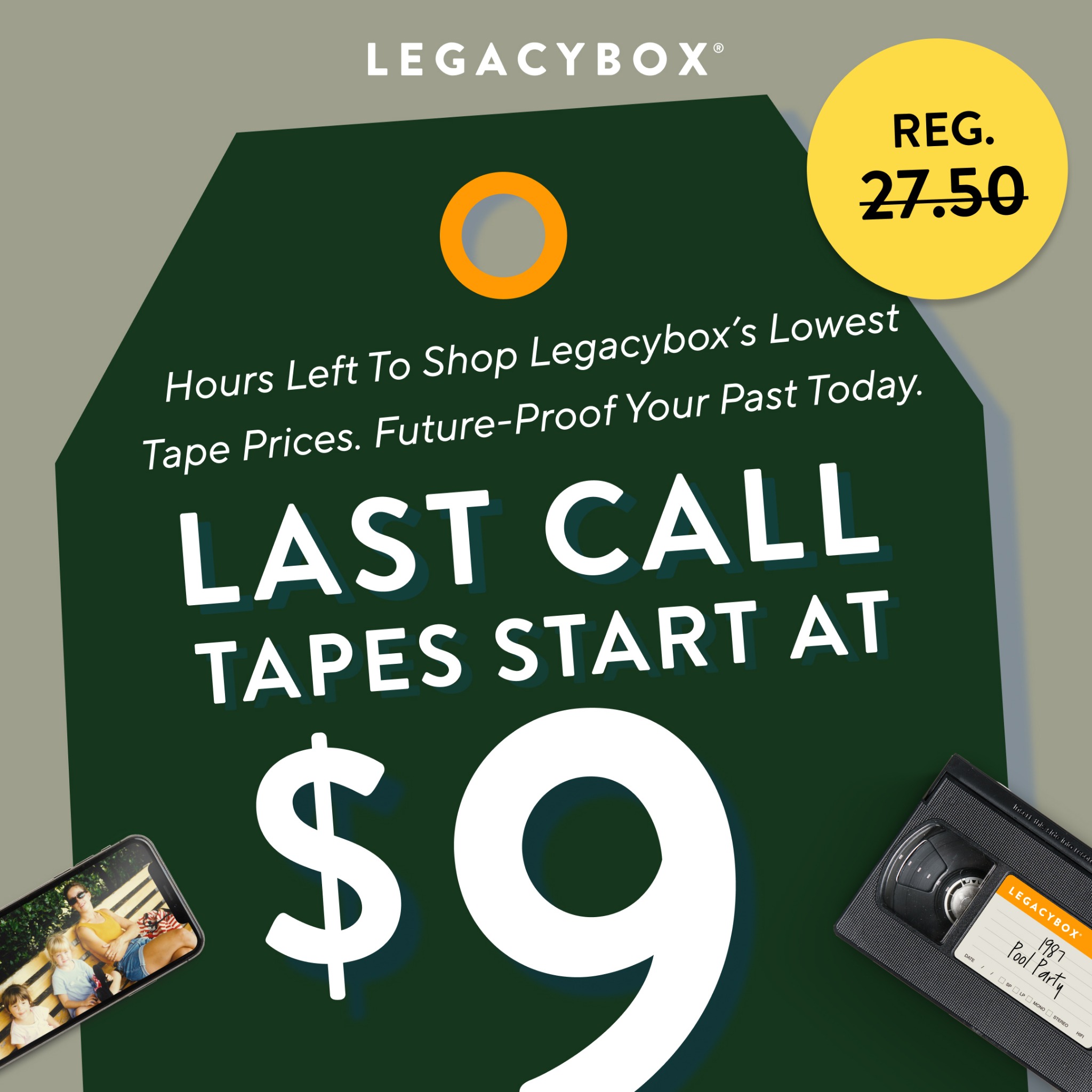 Legacybox Facebook ad