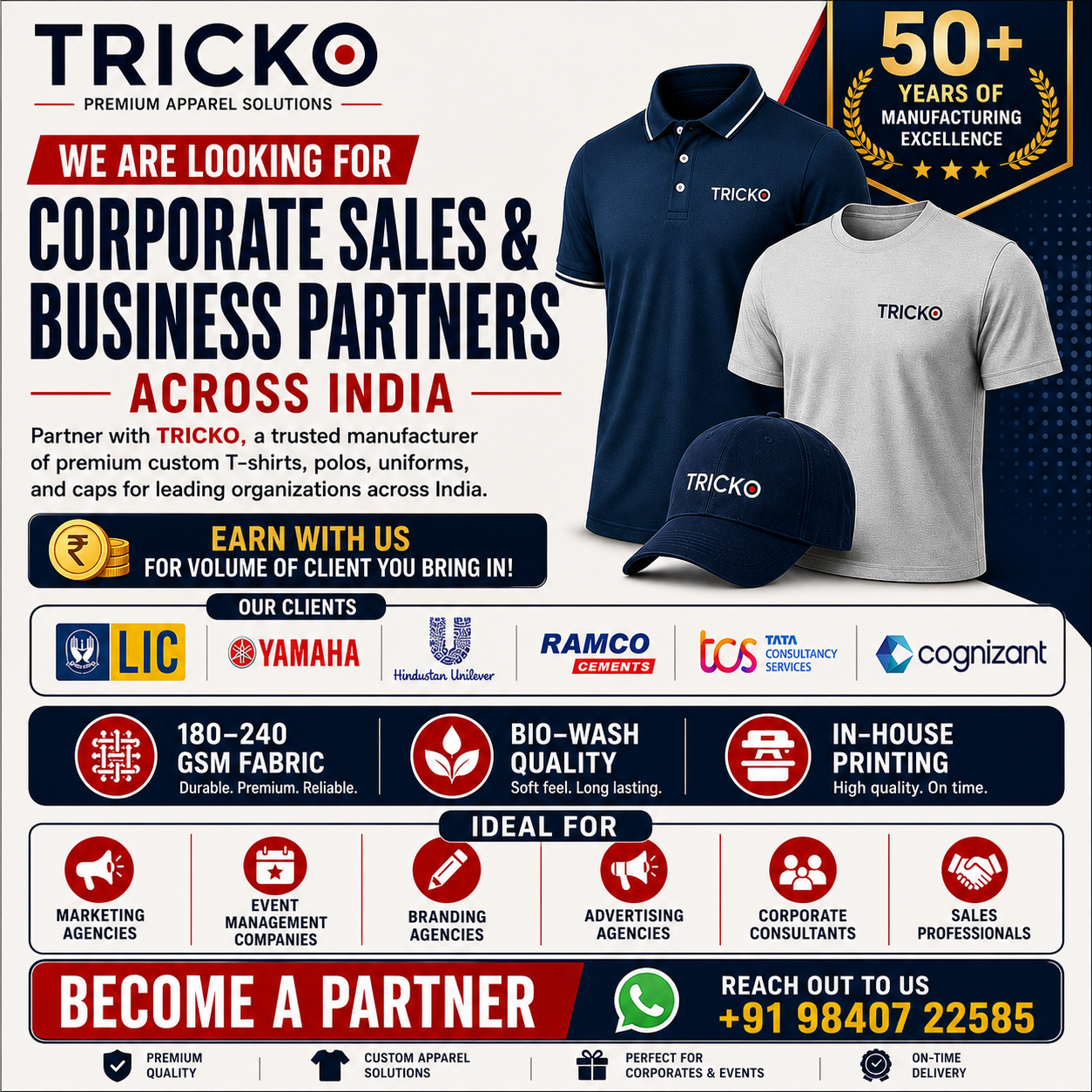 Shanmuga apparels Corporate uniform Manufactururer Facebook ad: Chat with us