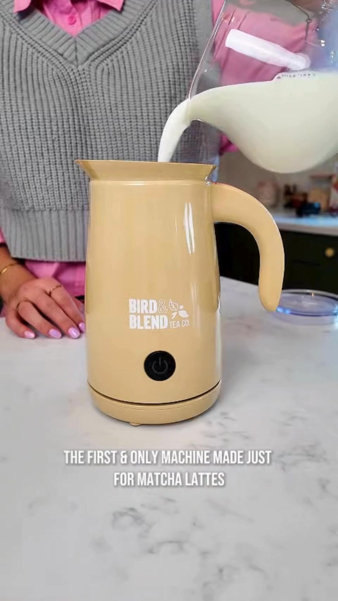 Bird & Blend Tea Co. Facebook ad: Tired Of Lumpy Matcha From Your Frother?