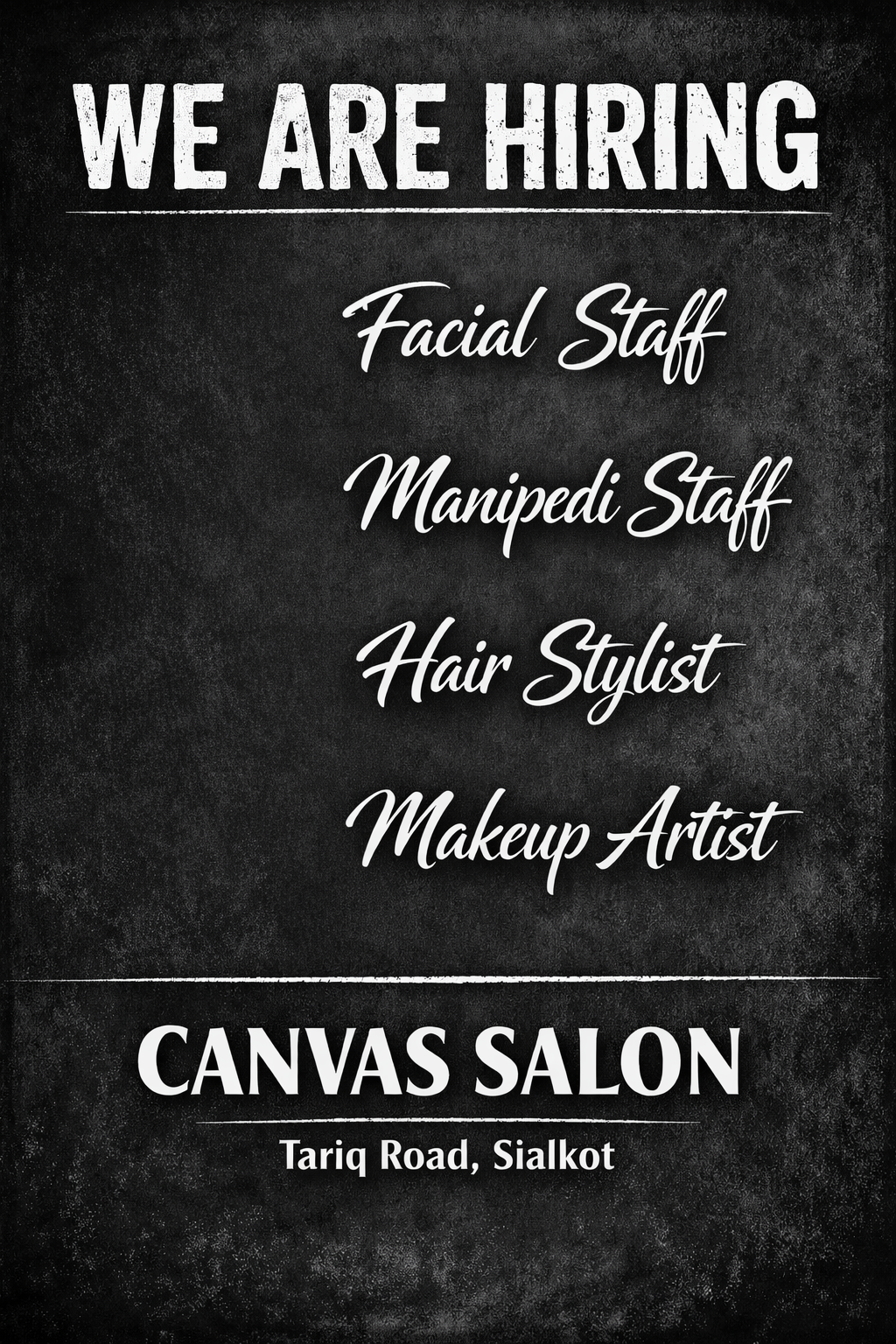 Canvas SALON & StudiO Facebook ad: Chat with us