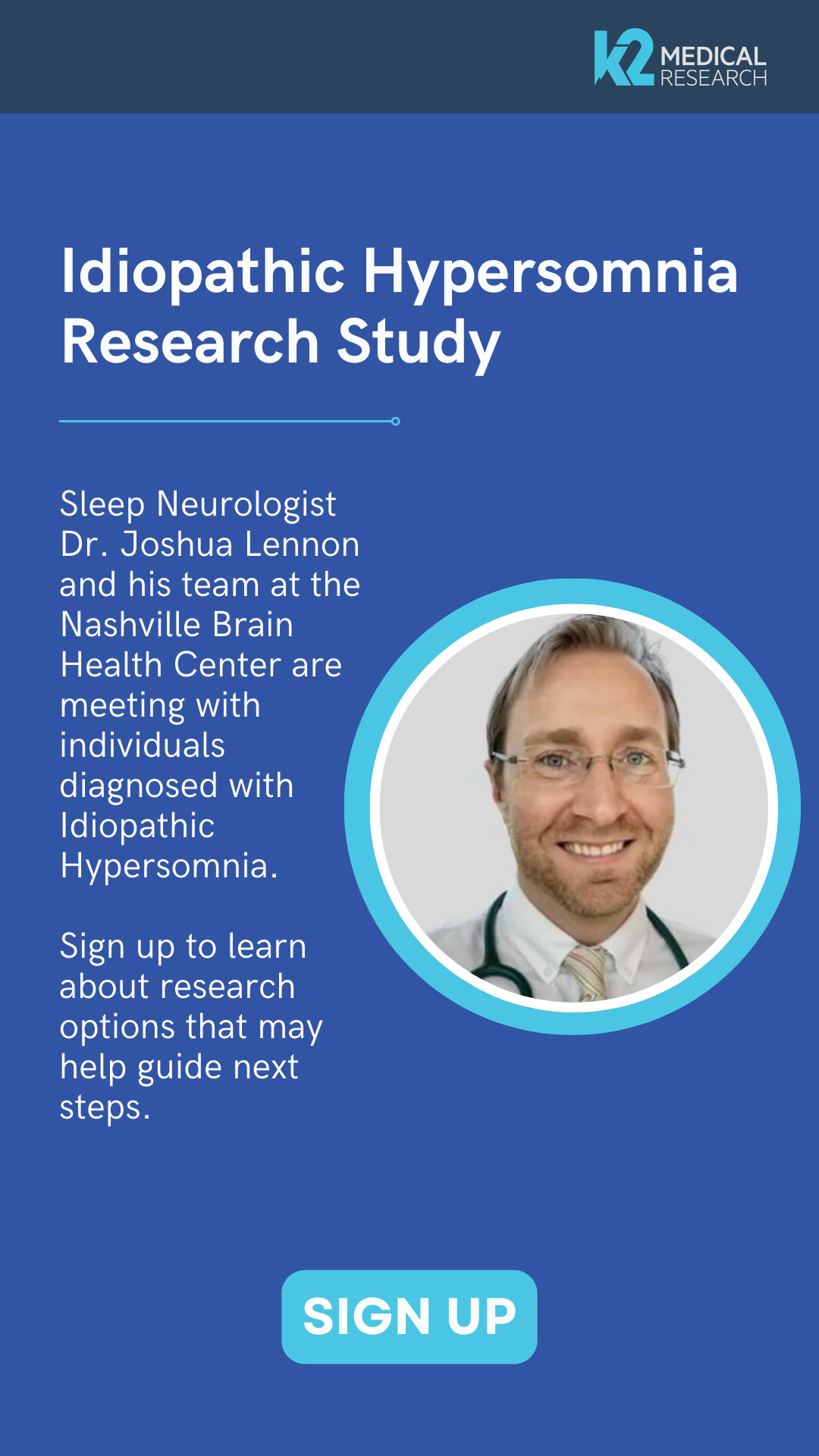 K2 Medical Research - Nashville Facebook ad
