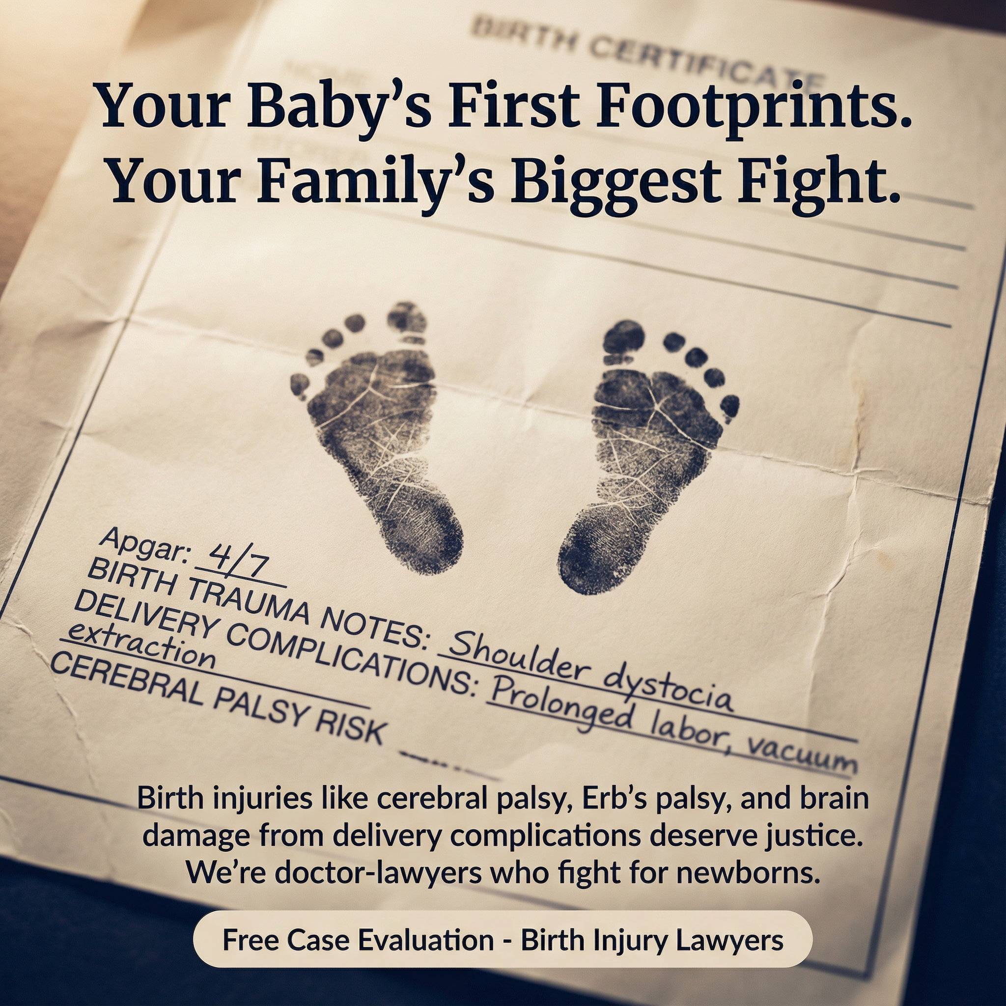 Medical Malpractice Lawsuit Facebook ad: Start Your Claim