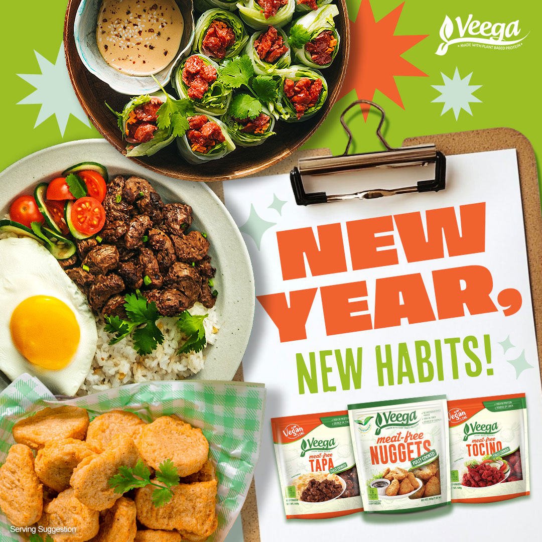Veega Meat-Free Facebook ad: Healthy resolutions don’t have to feel like a…