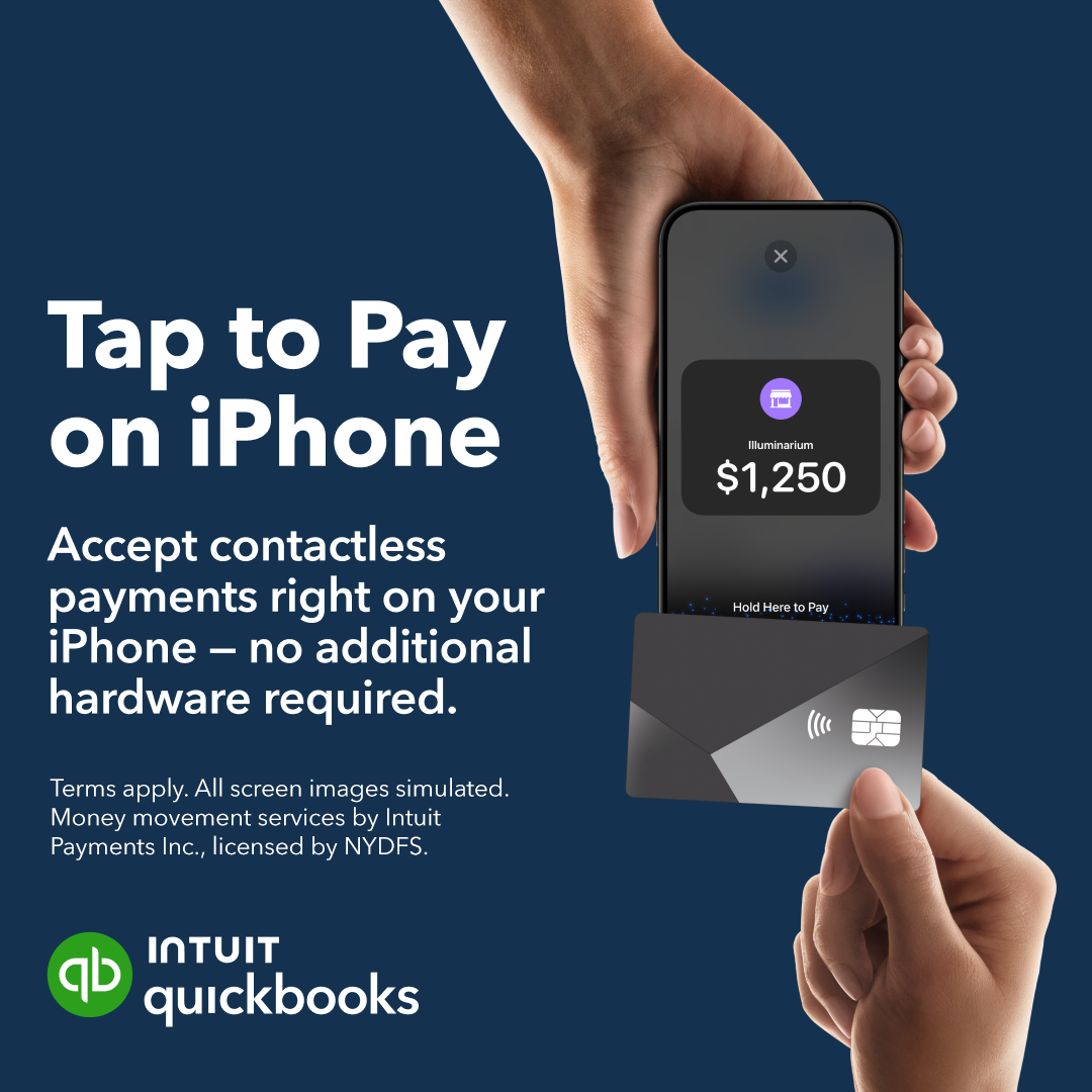 Intuit QuickBooks Facebook ad: Pocket more with lower fees