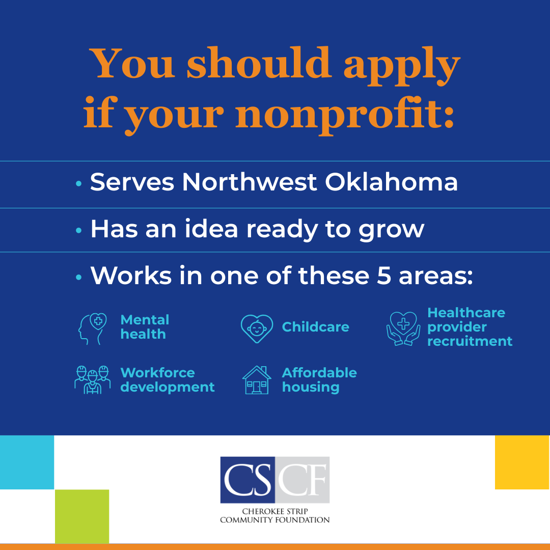 Cherokee Strip Community Foundation Facebook ad: Community Catalyst Grants Now Open