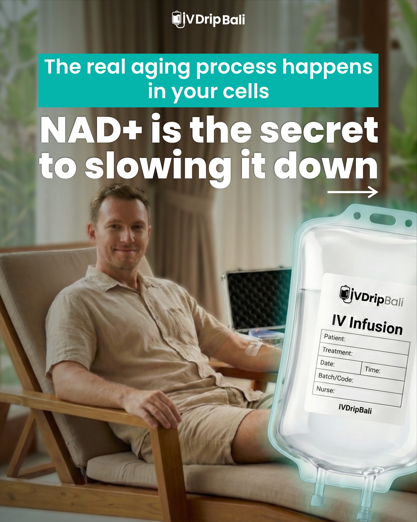 Ivdripbaliofficial Facebook ad: Feeling the crash after 30?